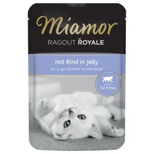 Miamor Ragout Royale Kitten 22 x 100 g - hovädzie mäso