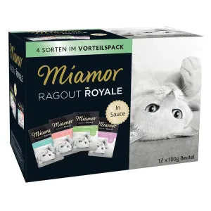 Miešané balenie Miamor Ragú Royale 12 x 100 g - Multi-Mix v omáčke