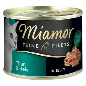 Miamor Feine Filets 24 x 185 g - Tuniak & Ryža v želé