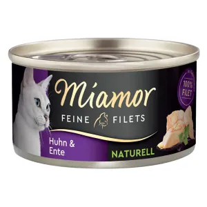 Miamor Feine Filets Naturelle 6 x 80 g - kuracie a kačacie