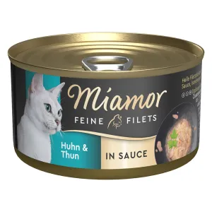 Miamor Feine Filets v omáčke 24 x 85 g - kuracie a tuniak