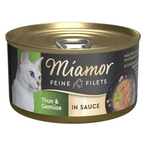 Miamor Feine Filets v omáčke 24 x 85 g - tuniak a zelenina
