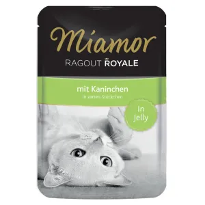 Miamor Ragout Royale v želé 22 x 100 g - králik