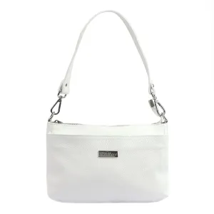 Biela kožená kabelka MiaMore #9133227