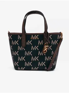 Brown-Black Women's Patterned Leather Handbag 2in1 Michael Kors Open To - Women #7662475