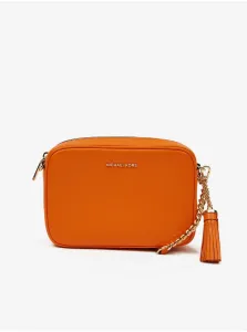 Orange Women's Leather Crossbody Handbag Michael Kors Jet Set - Women #6127301