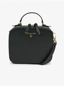 Black Leather Crossbody Handbag Michael Kors Jet Set Charm - Women #4591360