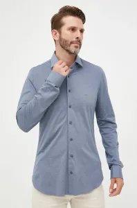 Bavlnená košeľa Michael Kors pánska, slim, s talianskym golierom
