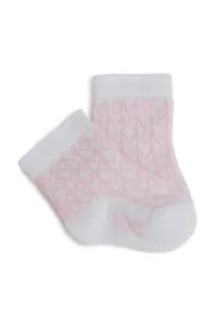 Detské ponožky Michael Kors 4-pak biela farba