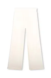 Detské tepláky Michael Kors béžová farba, s nášivkou #8764805