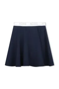 Dievčenská sukňa Michael Kors tmavomodrá farba, mini, áčkový strih