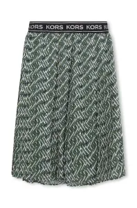 Dievčenská sukňa Michael Kors zelená farba, midi, áčkový strih #8751486