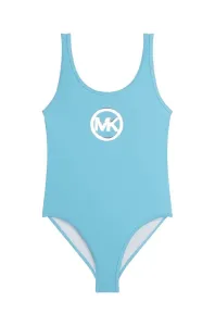 Jednodielne detské plavky Michael Kors tyrkysová farba #8619397