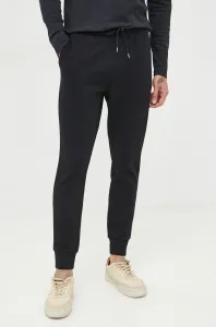 Nohavice Michael Kors pánske, čierna farba, jednofarebné