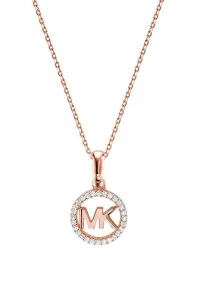 Michael Kors Bronzový náhrdelník s trblietavým príveskom MKC1108AN791 (retiazka, prívesok)