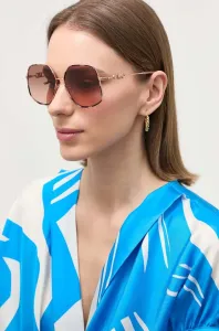 Slnečné okuliare Michael Kors EMPIRE BUTTERFLY dámske, hnedá farba, 0MK1127J #6021138
