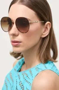 Slnečné okuliare Michael Kors EMPIRE dámske, hnedá farba, 0MK1128J #6021140