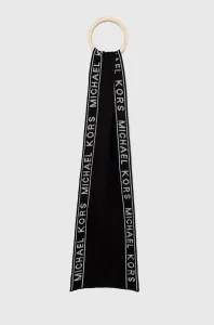 Šál Michael Kors dámsky, čierna farba, vzorovaný #4223802
