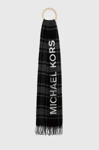 Šál Michael Kors dámsky, čierna farba, vzorovaný #2588580