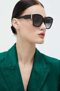Slnečné okuliare Michael Kors dámske, čierna farba #219114