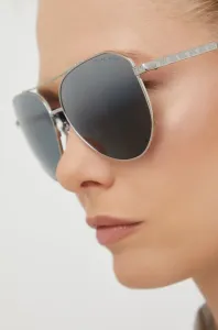 Slnečné okuliare Michael Kors dámske, strieborná farba