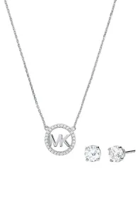 Michael Kors Strieborná súprava šperkov MKC1260AN040 (náhrdelník, náušnice)