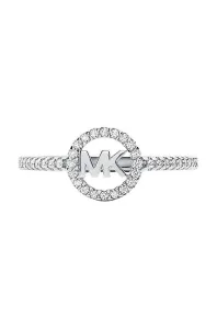 Michael Kors Luxusný strieborný prsteň so zirkónmi MKC1250AN040 49 mm