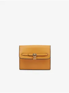 Kožená peňaženka MICHAEL Michael Kors dámsky, žltá farba #8100247