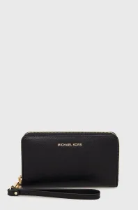 Kožená peňaženka MICHAEL Michael Kors dámsky, čierna farba #4453679