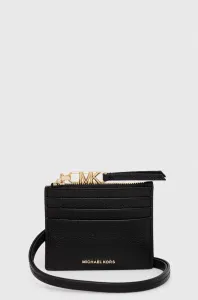Kožená peňaženka MICHAEL Michael Kors dámsky, čierna farba #8447679