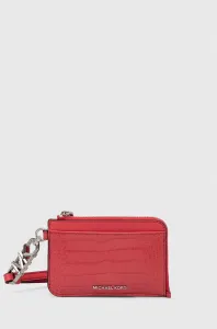 Kožená peňaženka MICHAEL Michael Kors dámsky, ružová farba #8617516