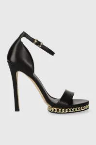 Kožené sandále Michael Kors Jordyn čierna farba, 40F3JOHS2L #8766322
