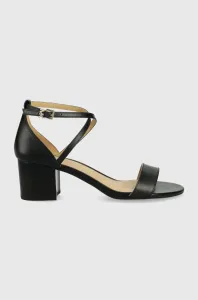 Kožené sandále MICHAEL Michael Kors Serena Flex Sandal čierna farba #4639769