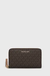 Peňaženka MICHAEL Michael Kors dámsky, hnedá farba #7964491