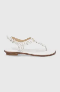 Sandále MICHAEL Michael Kors Mk Plate Thong dámske, béžová farba, #5024626