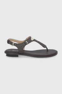 Sandále MICHAEL Michael Kors Mk Plate Thong dámske, hnedá farba, #206430