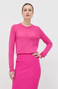 Vlnený sveter MICHAEL Michael Kors dámsky, ružová farba, tenký