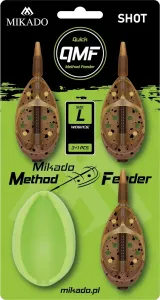 Mikado krmítko method feeder shot q.m.f. set l - 3x60 g