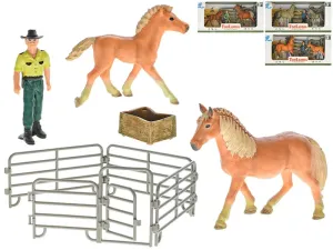 MIKRO TRADING - Zoolandia kôň so žriebätkom a doplnkami, Mix Produktov