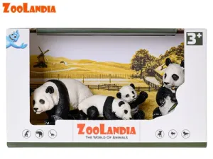 MIKRO TRADING - Zoolandia samec a samica pandy s mláďatami v krabičke