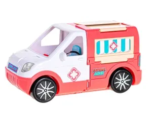 MIKRO TRADING - Ambulancia 22cm s bábikou 14cm a doplnkami v krabičke