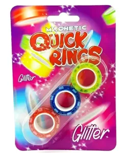 MIKRO TRADING - Magnetická hra krúžky 3ks glitter