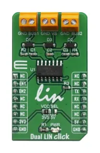Mikroelektronika Mikroe-3870 Dual Lin Click Board