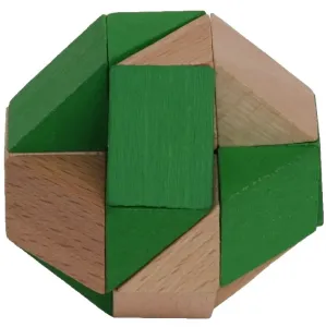 MIKTOYS Hlavolam na skladanie tvarov SNAKE Zvoľte farbu: Zelená