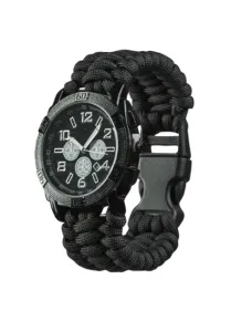 Mil-tec Army Paracord hodinky, čierne #6158521
