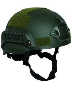 US bojová helma MICH 2002 RAIL Mil-Tec®  – Zelená (Farba: Zelená) #2369260