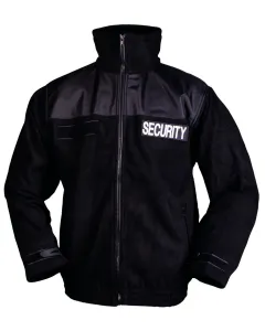 SECURITY fleecová bunda Mil-Tec® - čierna (Veľkosť: XL)