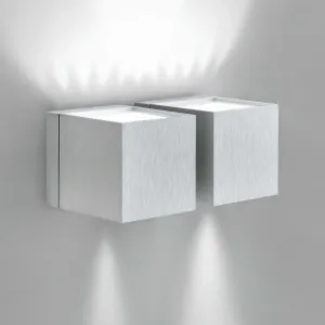 Milan Dau – nástenné svietidlo up-down hliník 2-pl