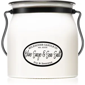 Milkhouse Candle Co. Creamery Blue Sage & Sea Salt vonná sviečka Butter Jar 454 g