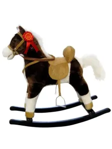MILLY MALLY - Hojdací koník s melódiou Mustang tmavo hnedý